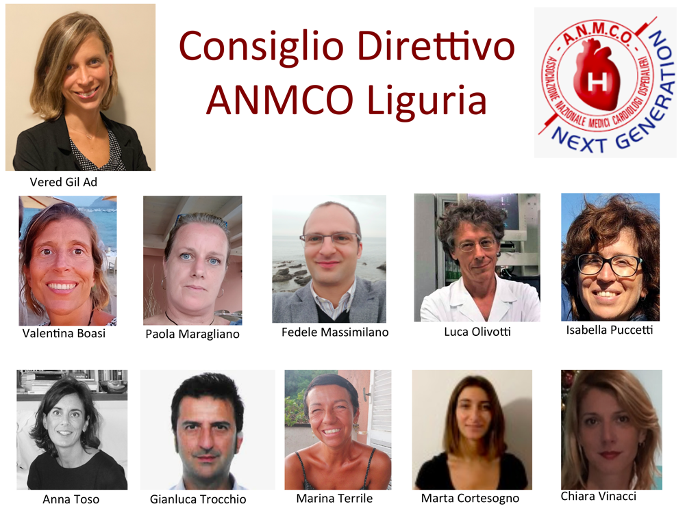 Il Consiglio Direttivo Regionale ANMCO Liguria si rinnova: Meet the new TEAM