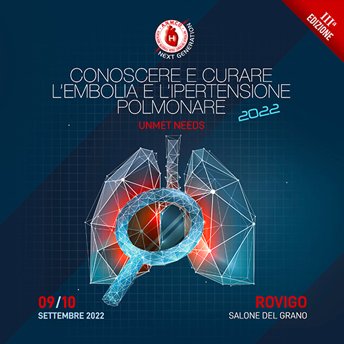 Congresso “Conoscere e curare l’embolia e l’ipertensione polmonare III edizione”: l’Area Malattie del Circolo Polmonare affronta gli “unmet needs” a Rovigo